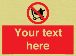 Custom No Climbing on Trolley Sign